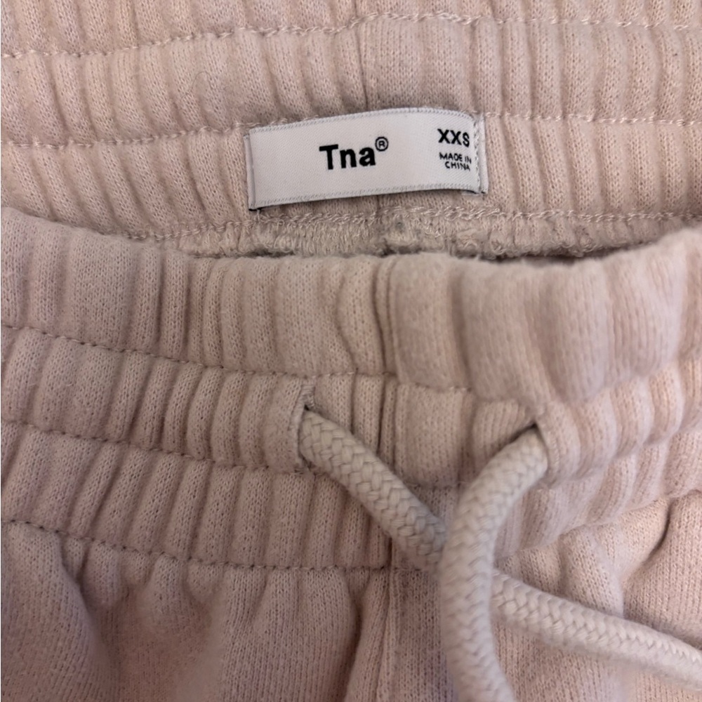 TNA Cream Sweatpants Relaxed Fit Joggers
